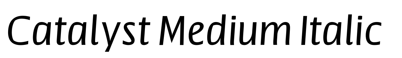 Catalyst Medium Italic